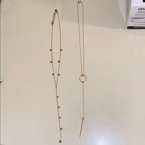 Two gold necklaces
